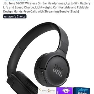 JBL Black On-Ear Foldable Headphones